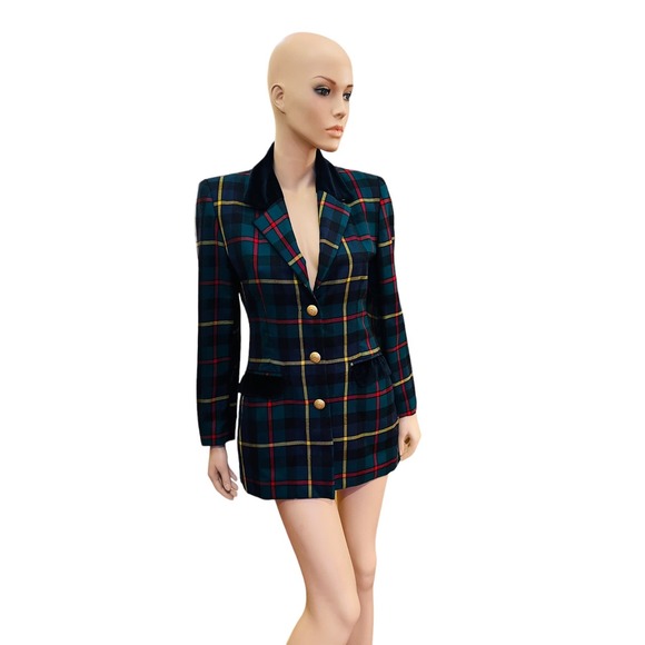 Gabrielle Bellini Made in Italy Vintage Virgin Pure Wool Blazer Size S - Picture 5 of 9